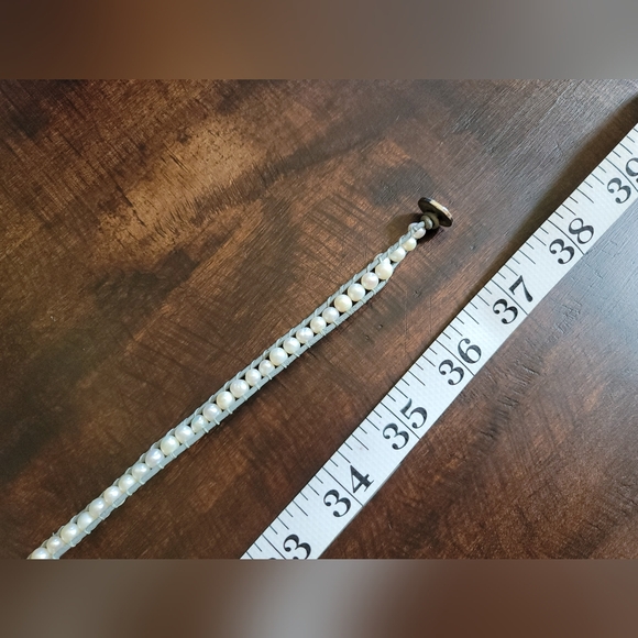 Victoria Emerson Wrap Bracelets - 37 inch grey & ivory - Picture 3 of 3